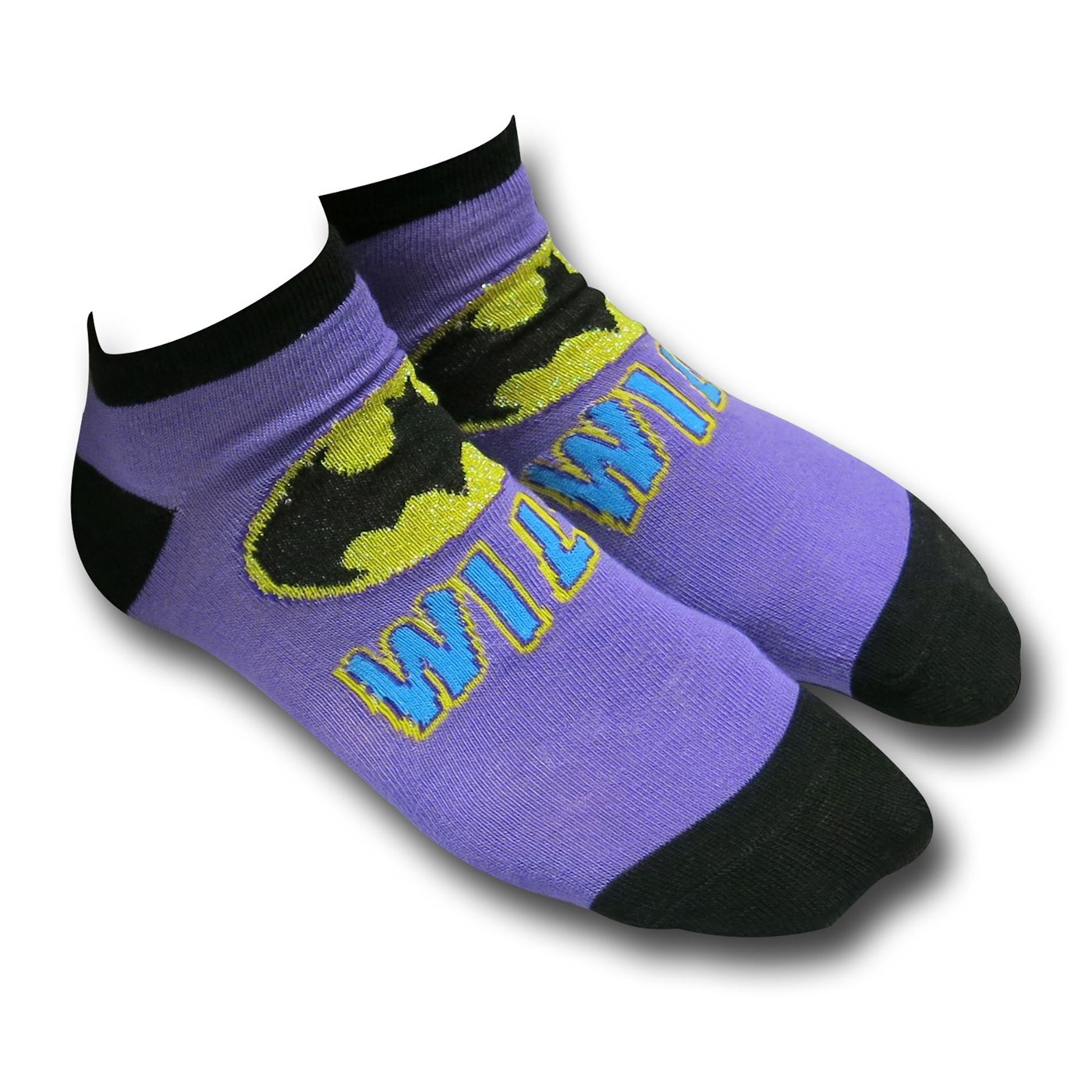 Batgirl Womens Purple Low Cut Sock 5 Pair Pack 2973