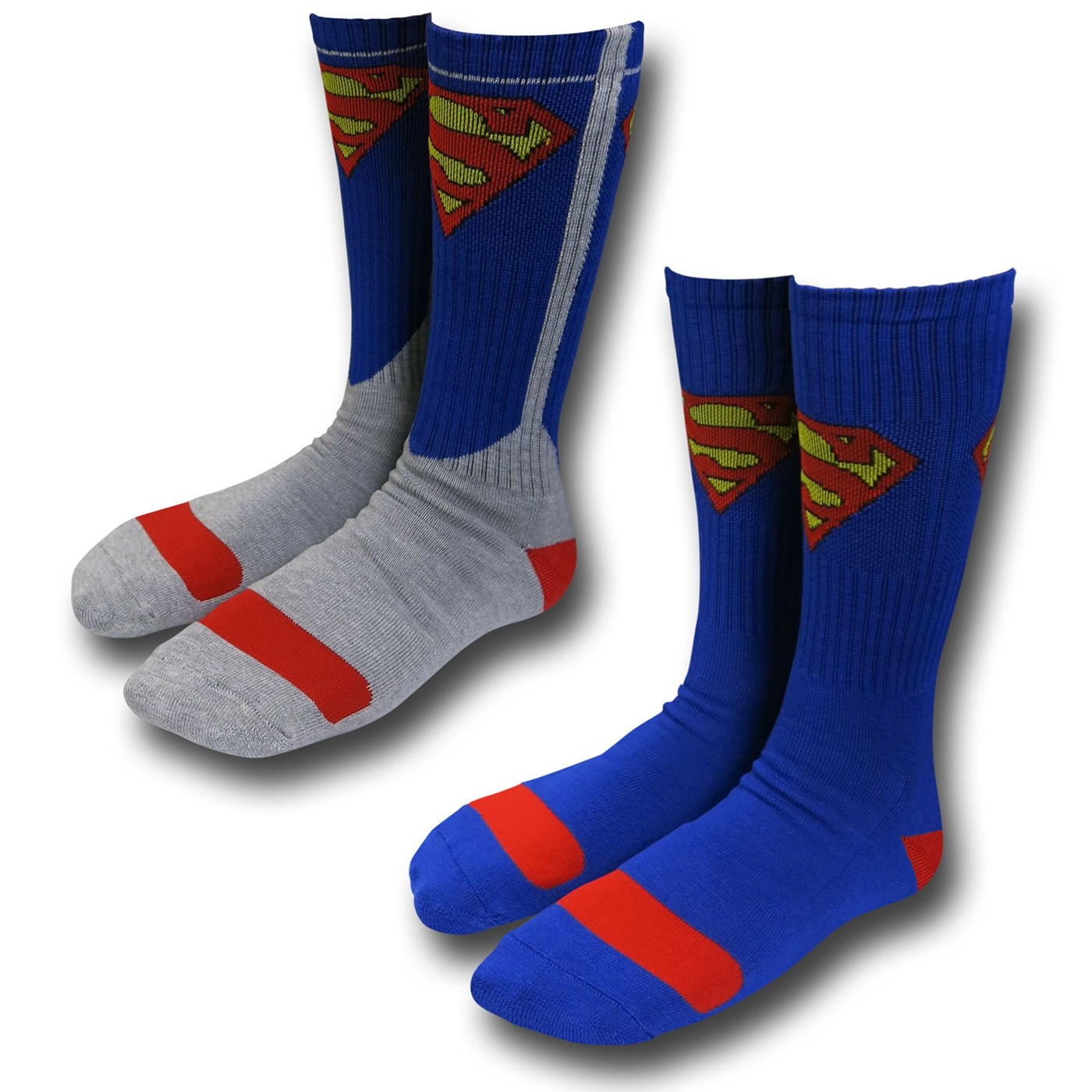 Superman Athletic Crew Sock 2-Pair Pack, Blue