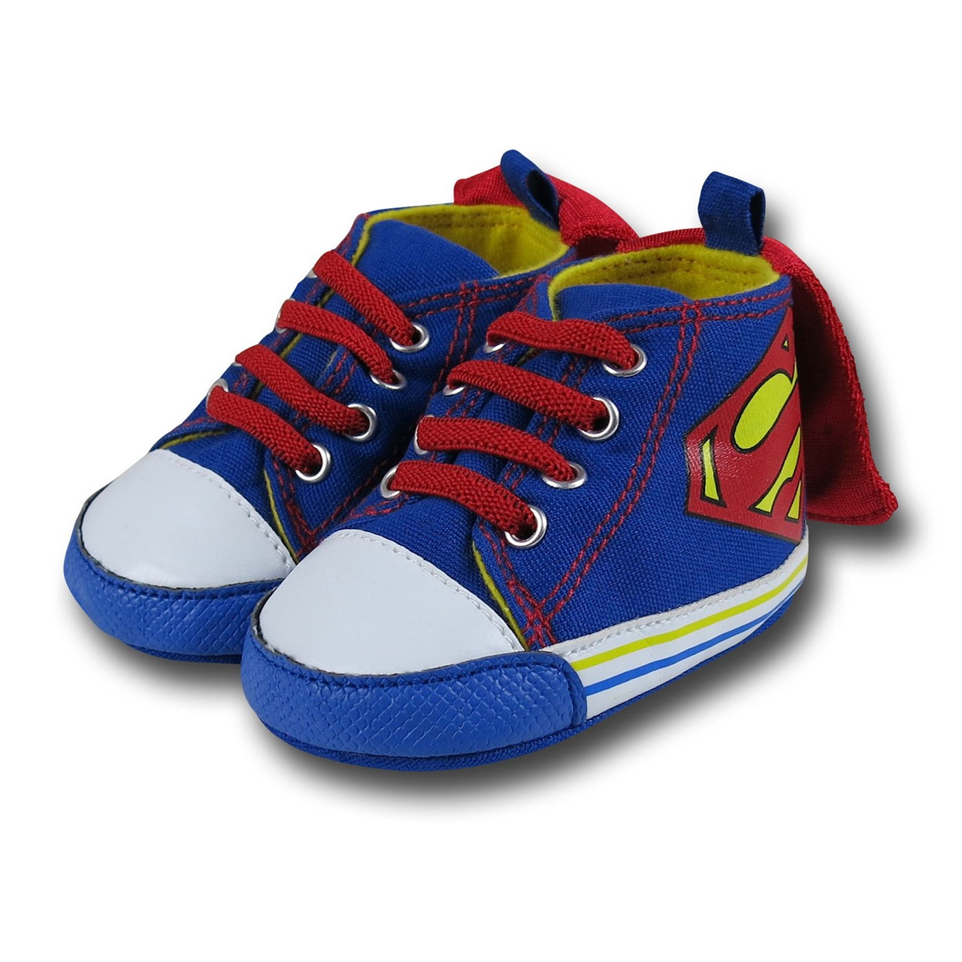 Superman Caped High Top Infant Sneakers, Blue