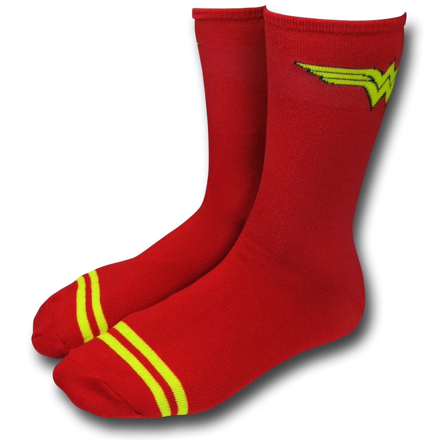 Wonder Woman Symbol Red Women's Crew Socks, Red
