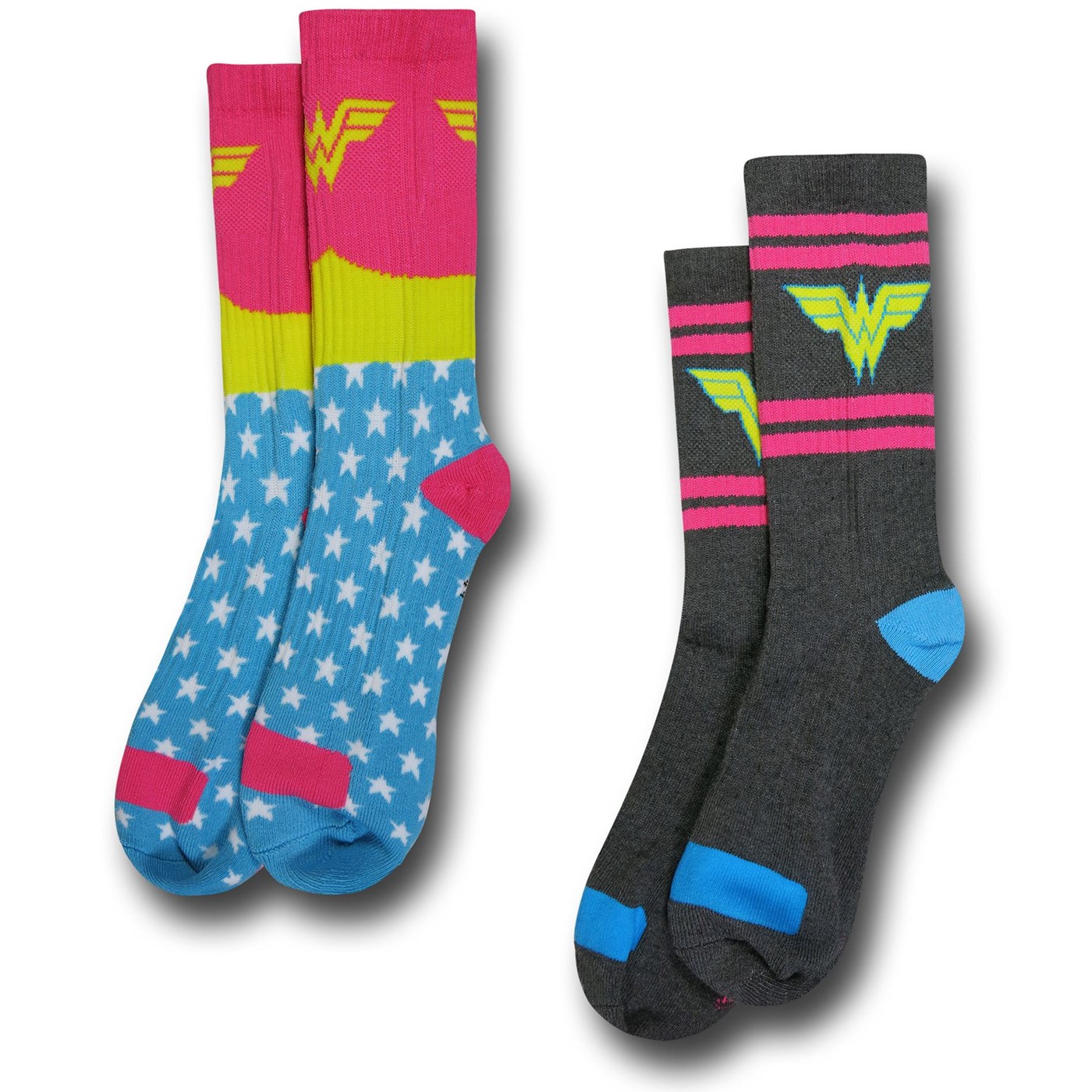 Wonder Woman Womens Athletic Crew Sock 2Pair Pack