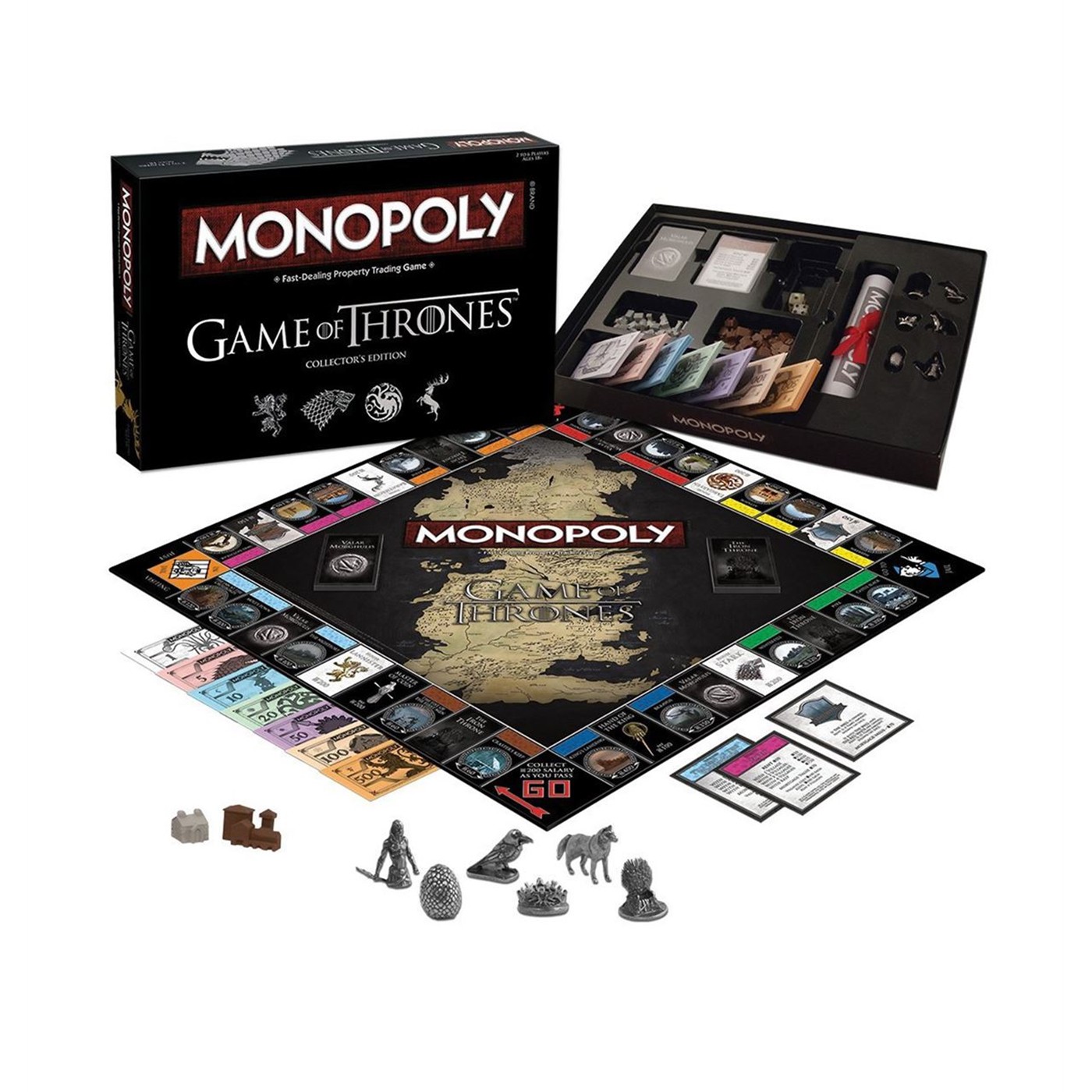 Game of Thrones Collector's Edition Monopoly, Black