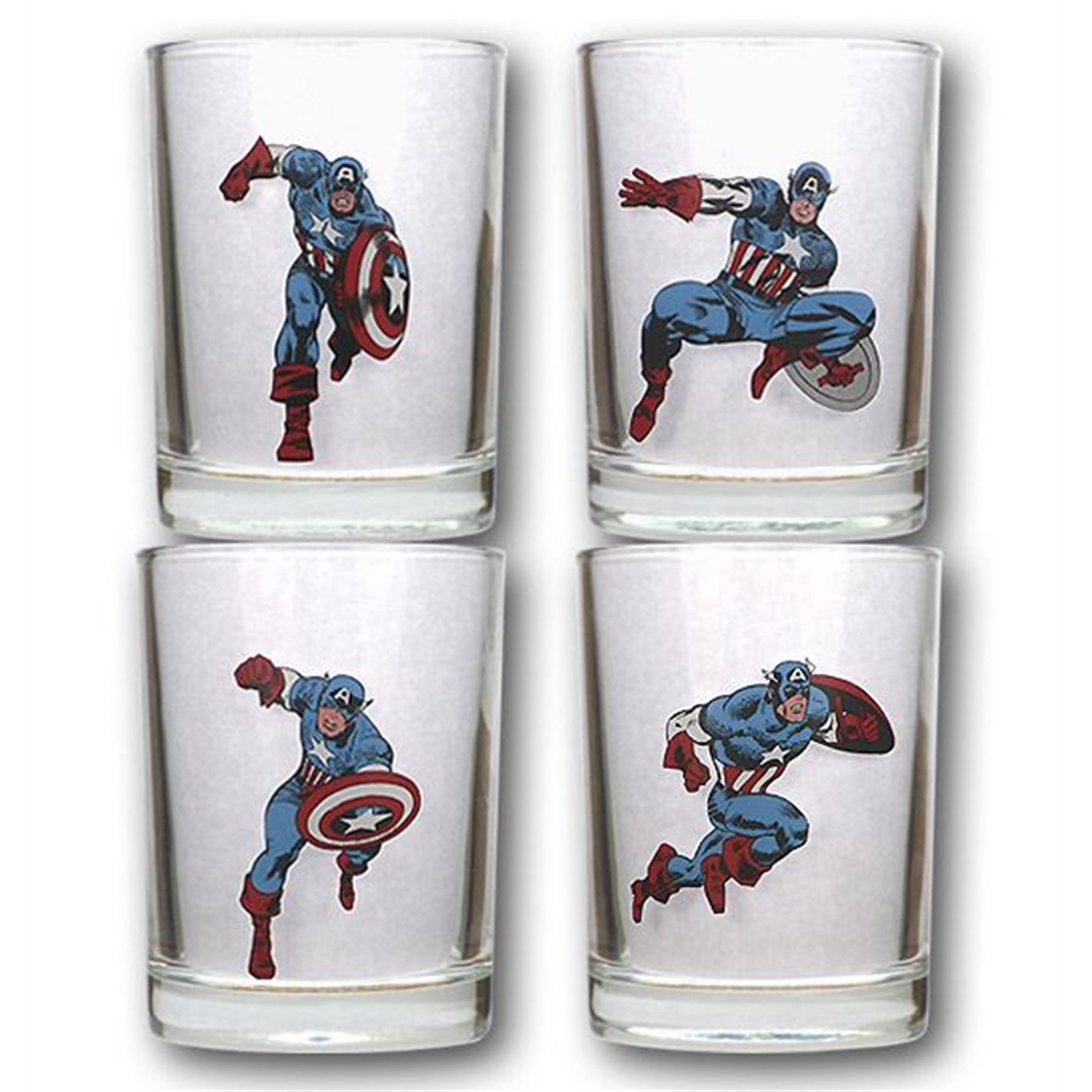 Captain America Short Tumbler Glass Set