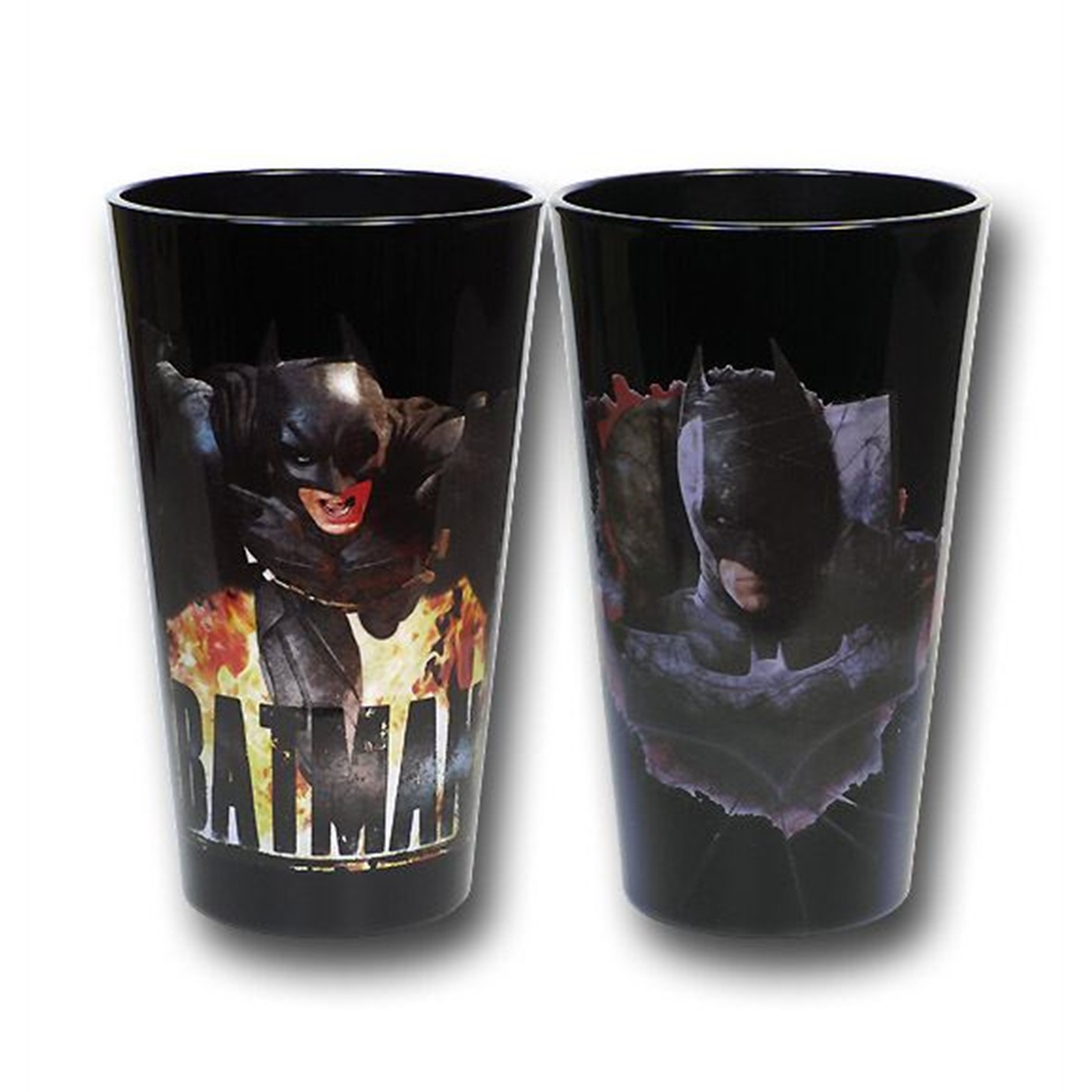 Dark Knight Rises Black Glass Pint Set