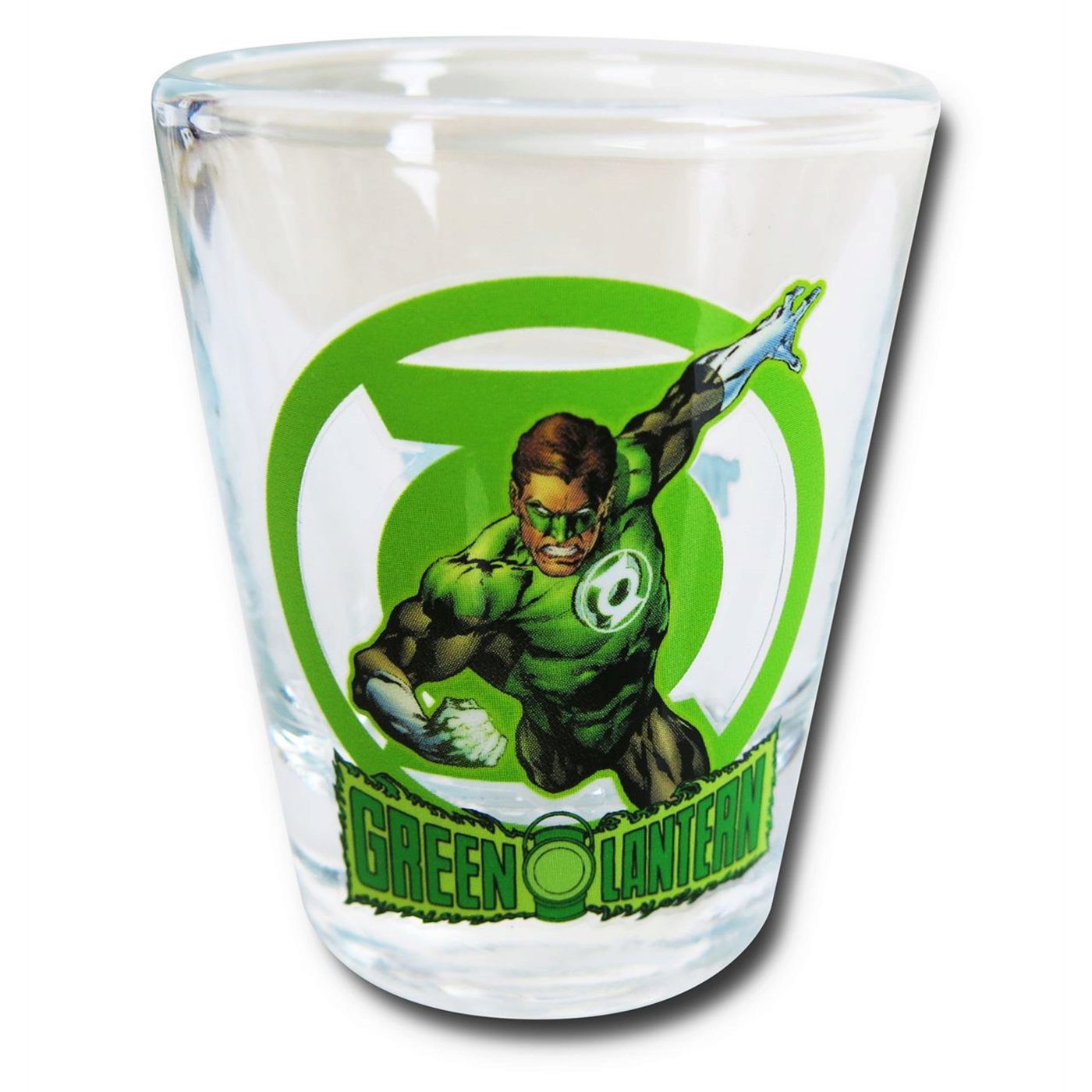 Green Lantern in Action Mini Glass, Green
