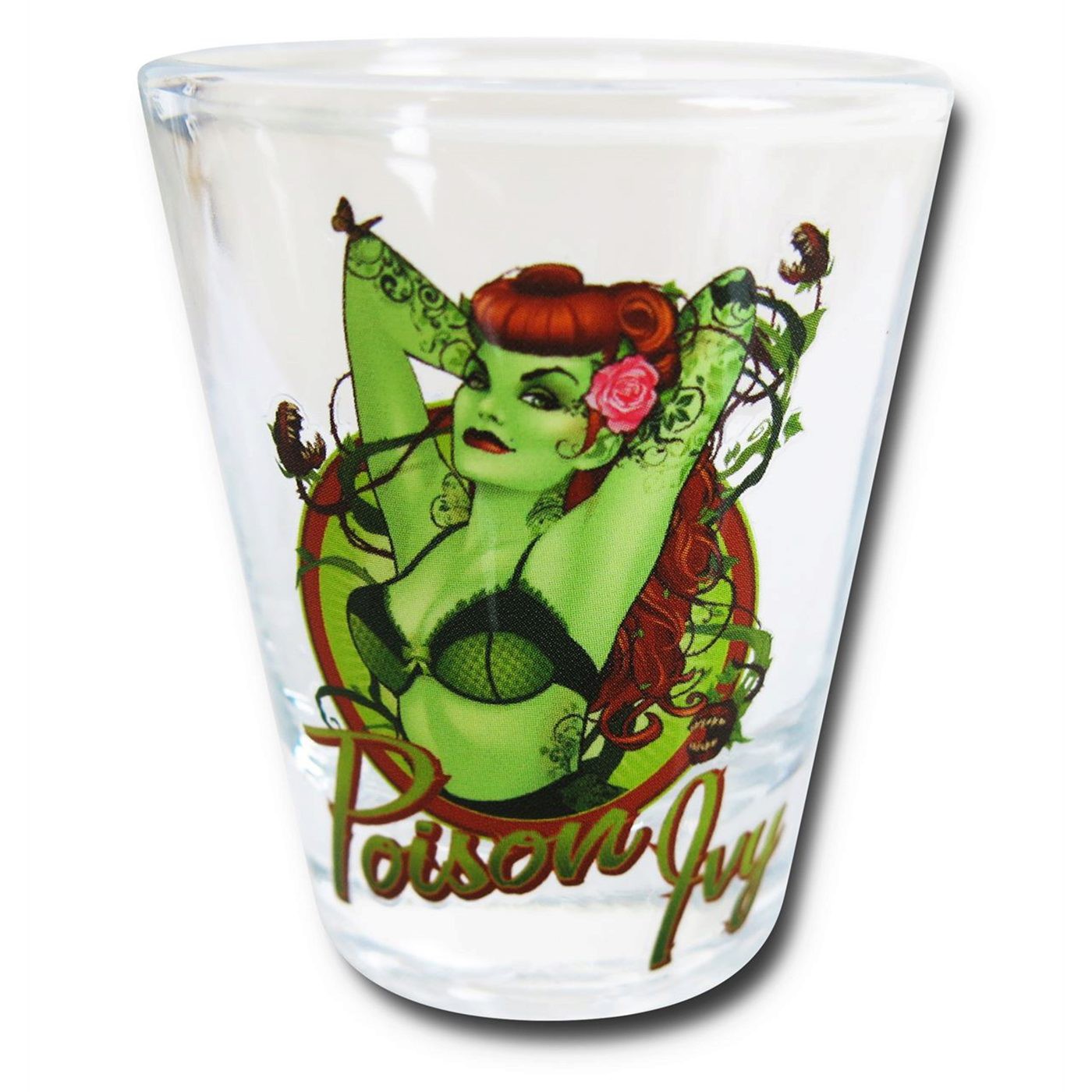 Poison Ivy Bombshell Mini Glass, Green
