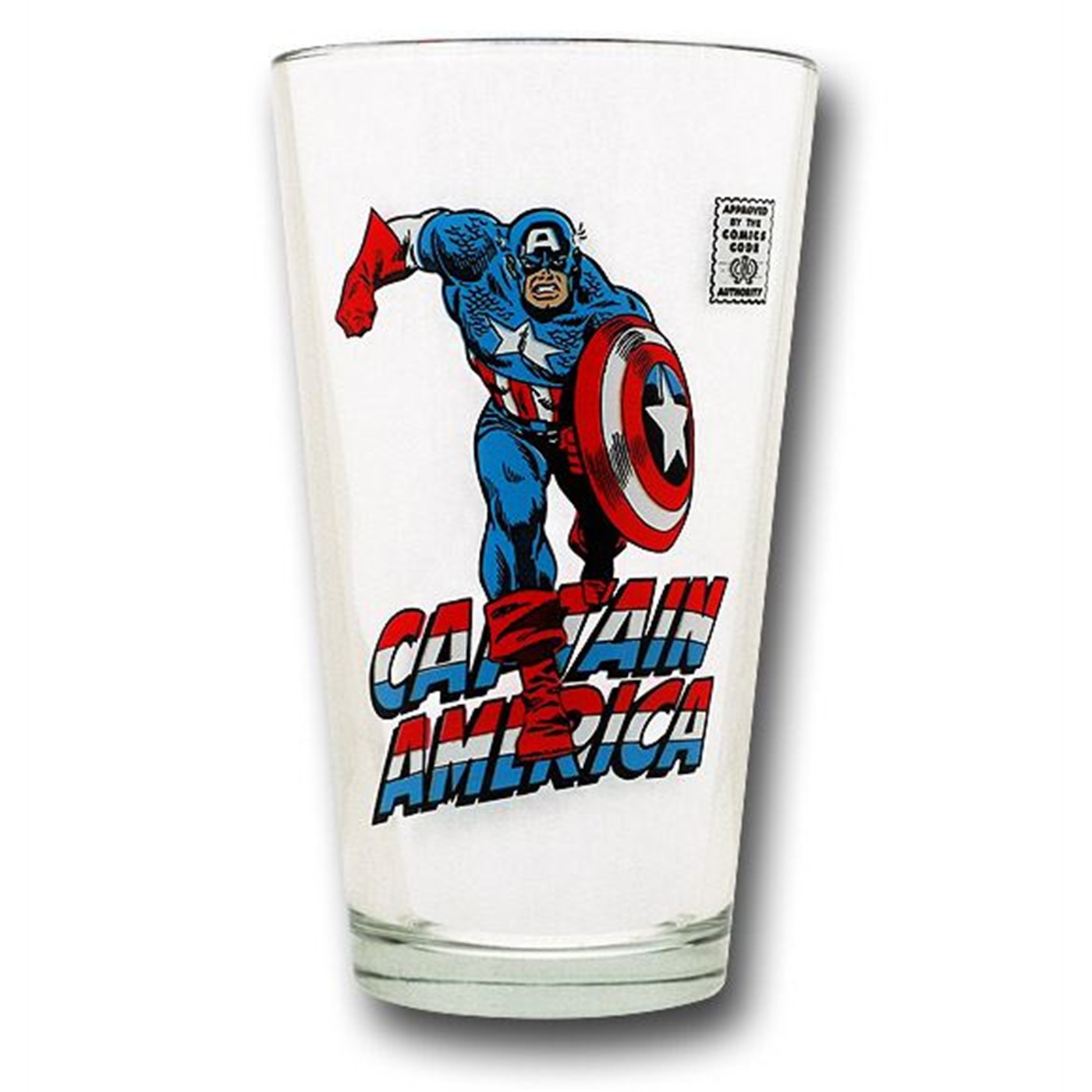 Captain America Comics Code Pint Glass