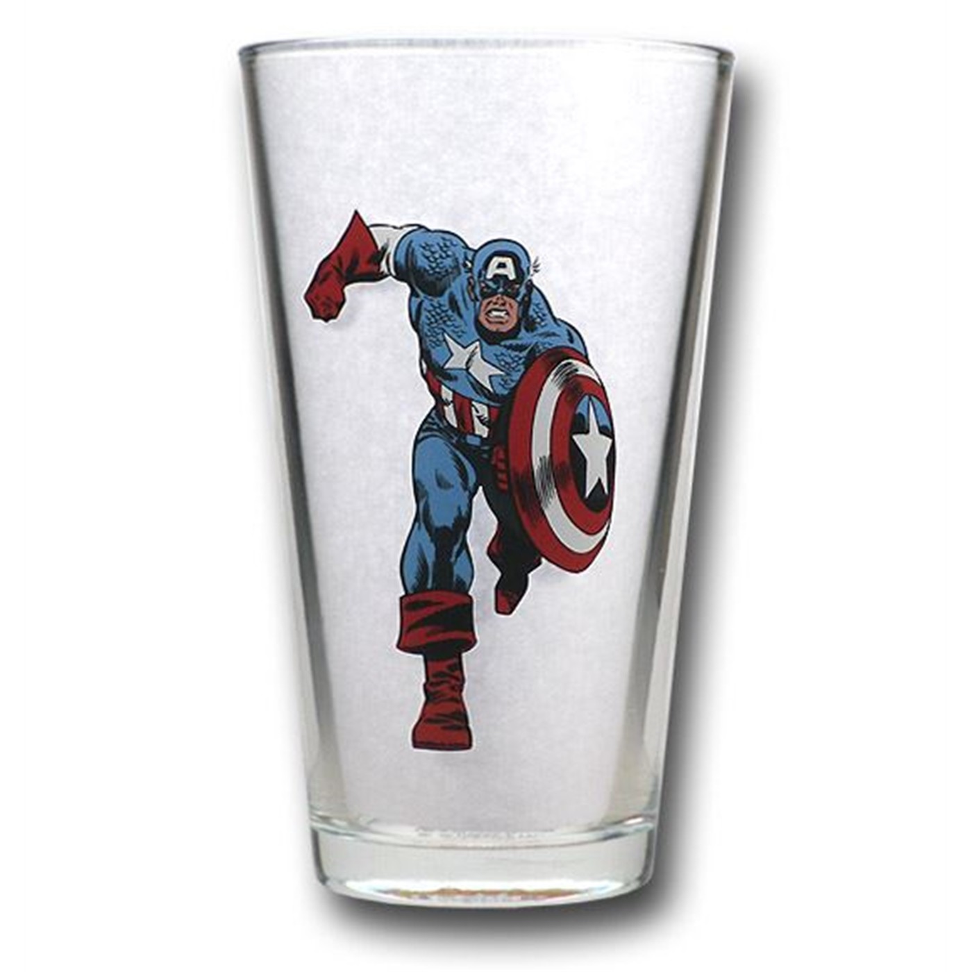 Captain America Determined Charge Pint Glass