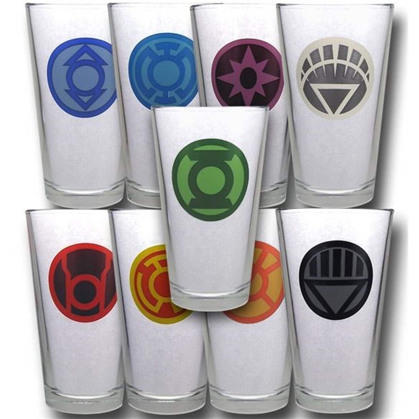 Green Lantern Blackest Night 9-Glass Set