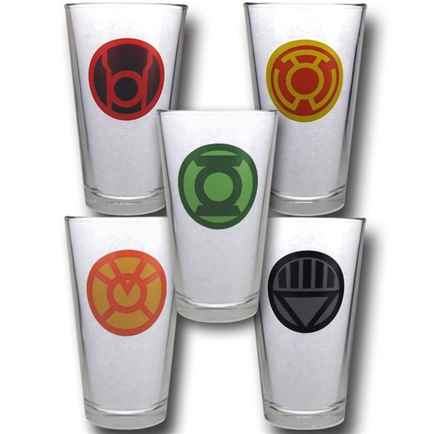 Green Lantern Blackest Night Villain 5 Glass Set