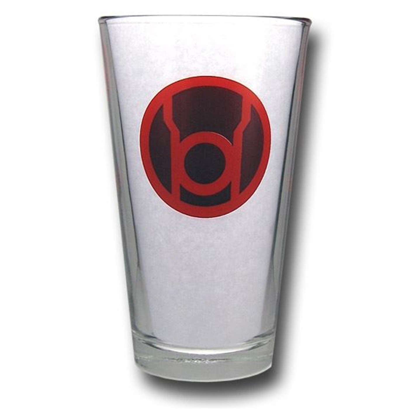 Green Lantern Red Lantern Rage Clear Pint Glass