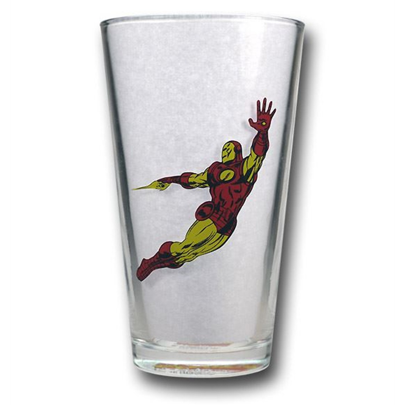 Iron Man Flying Pint Glass