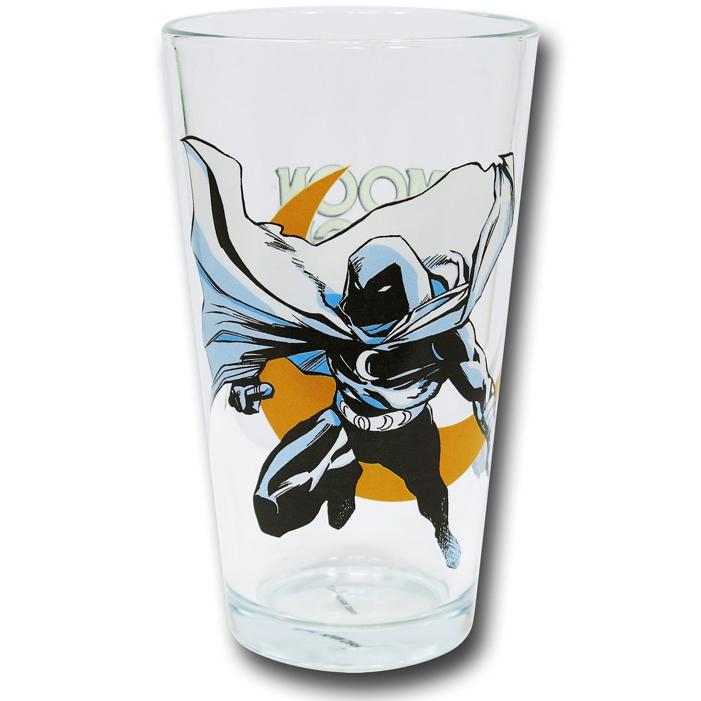 Moon Knight Pint Glass Clear, White