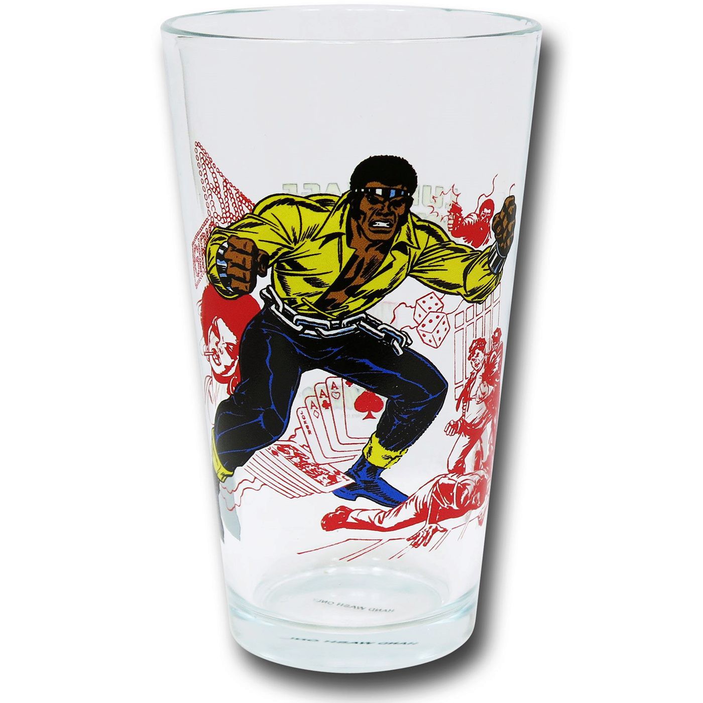 Power Man Pint Glass, Yellow