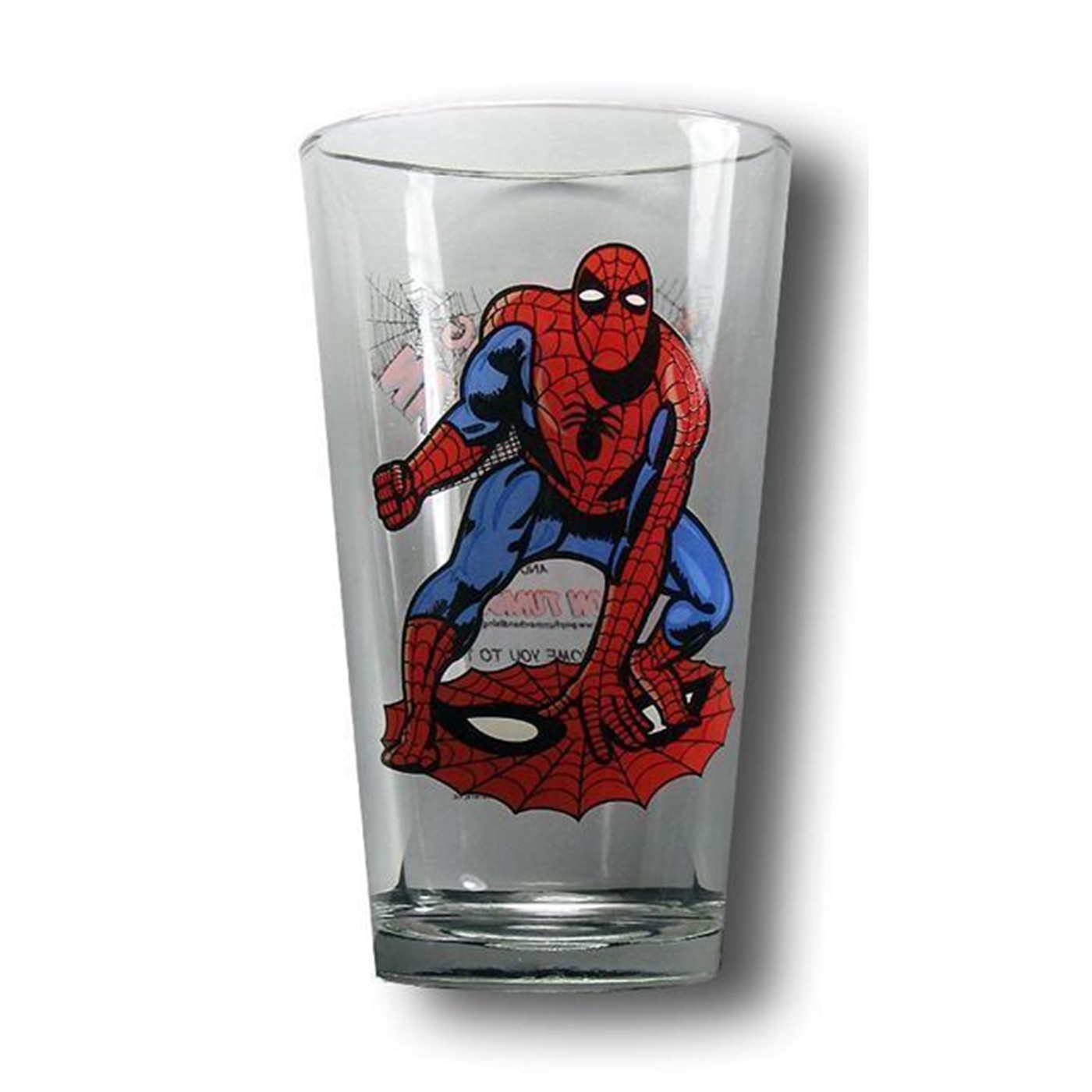 Spiderman Crouch Pint Glass