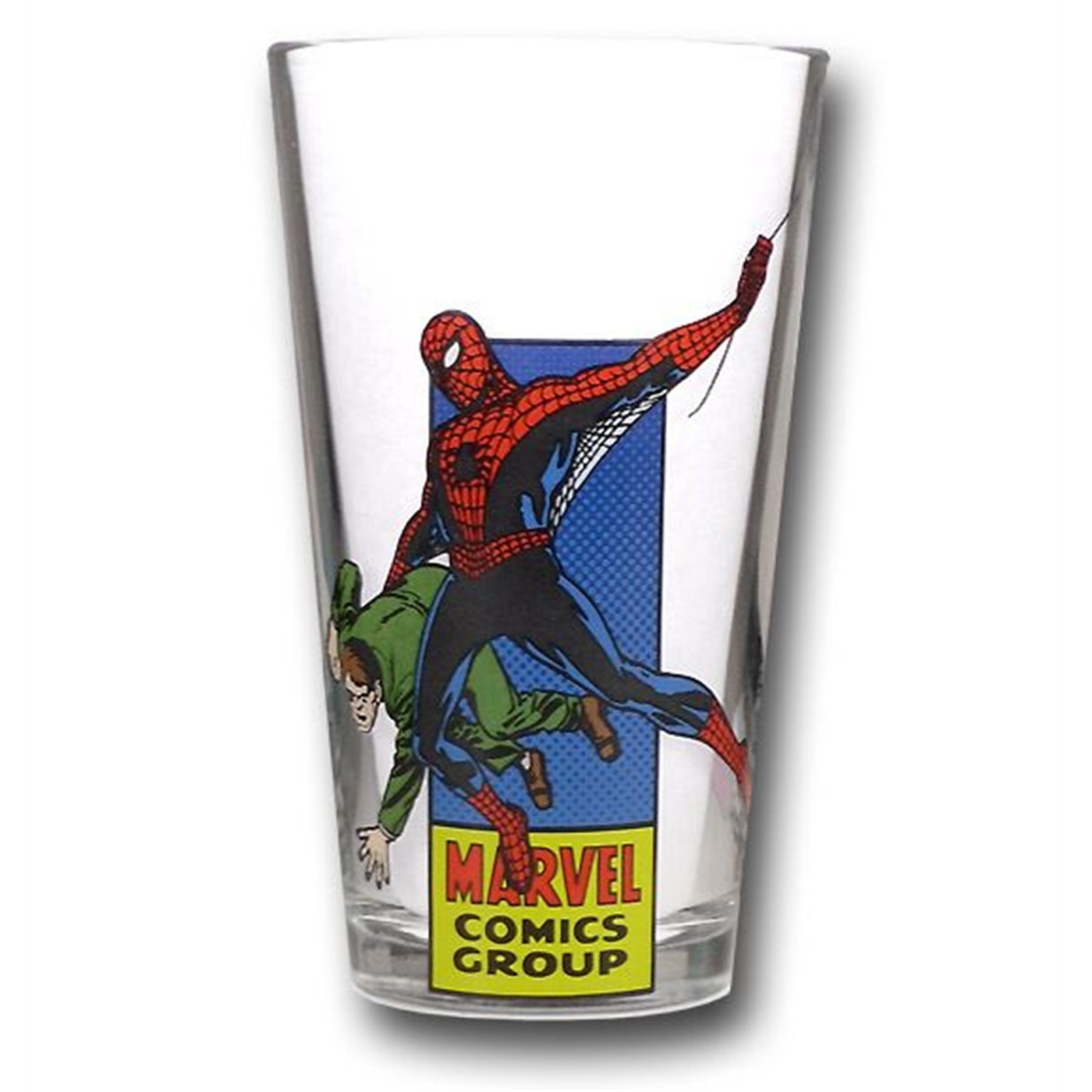 Spiderman Marvel Silver Age Clear Pint Glass