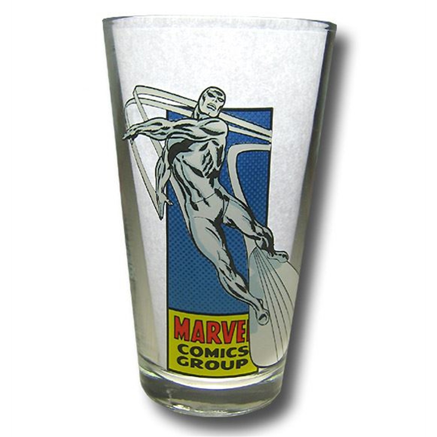Silver Surfer Marvel Silver Age Clear Pint Glass