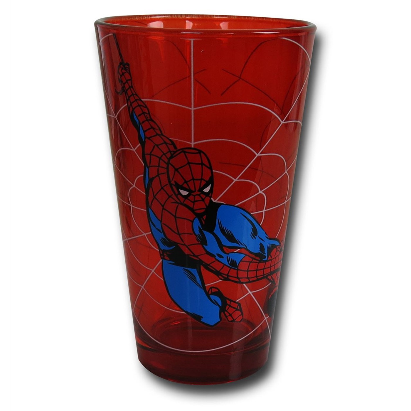 Spiderman Red Pint Glass, Red