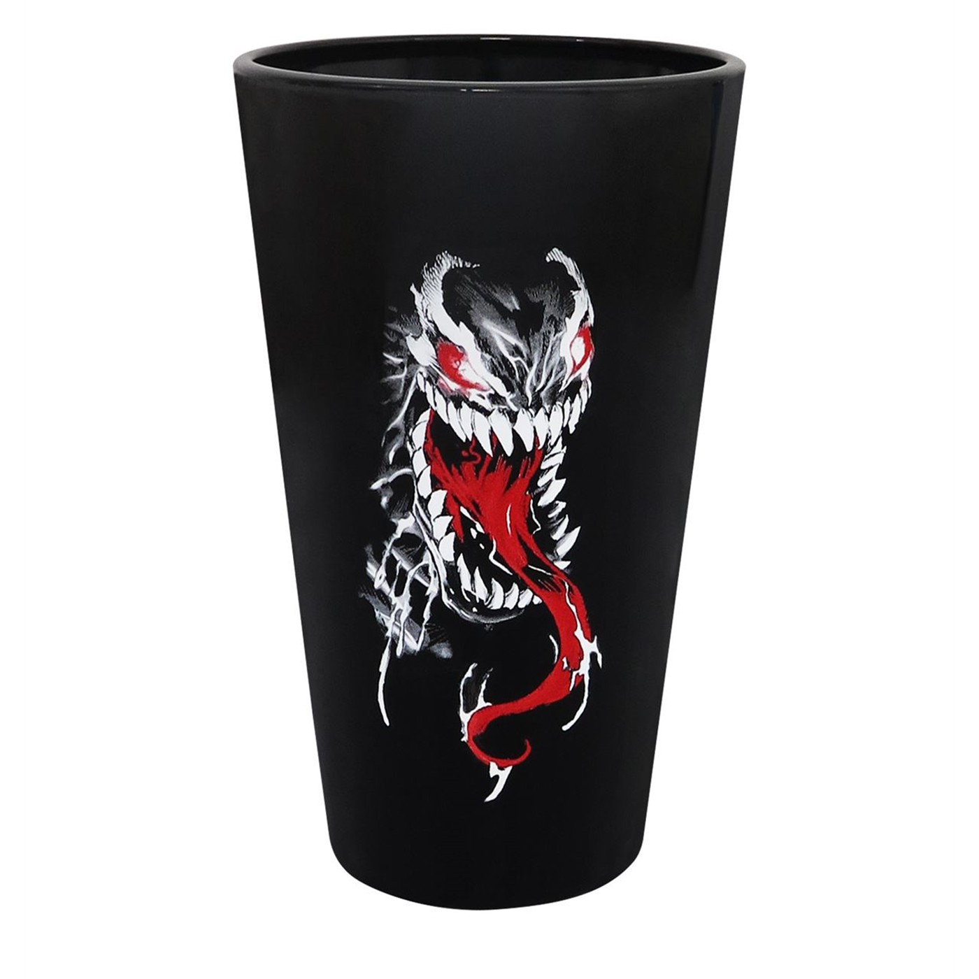 Venom Face Pint Glass, Black