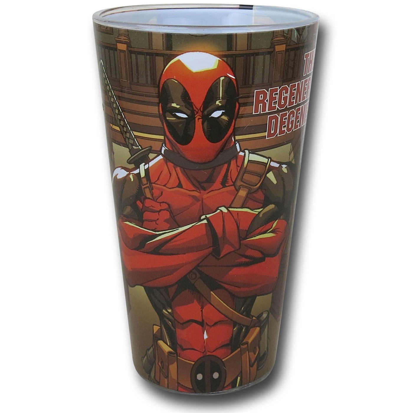 Deadpool Regenerating Pint Glass, Black