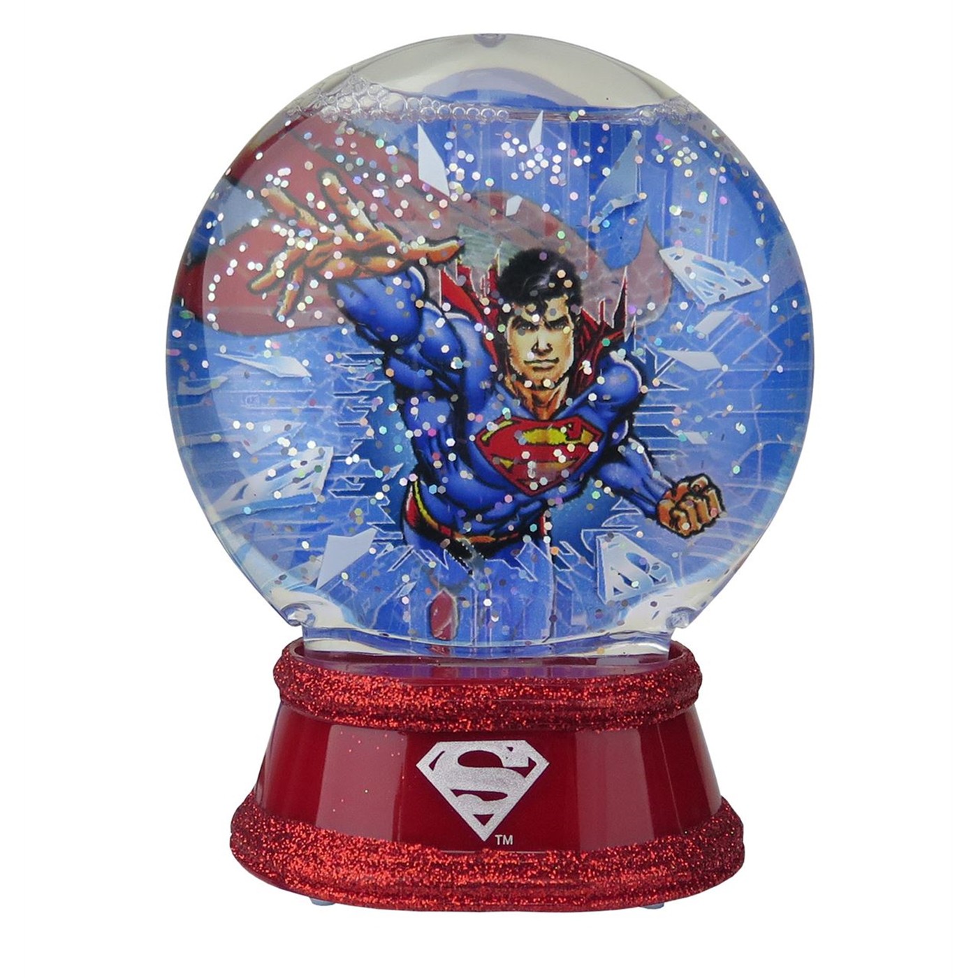Superman Lighted Snow Globe, Blue