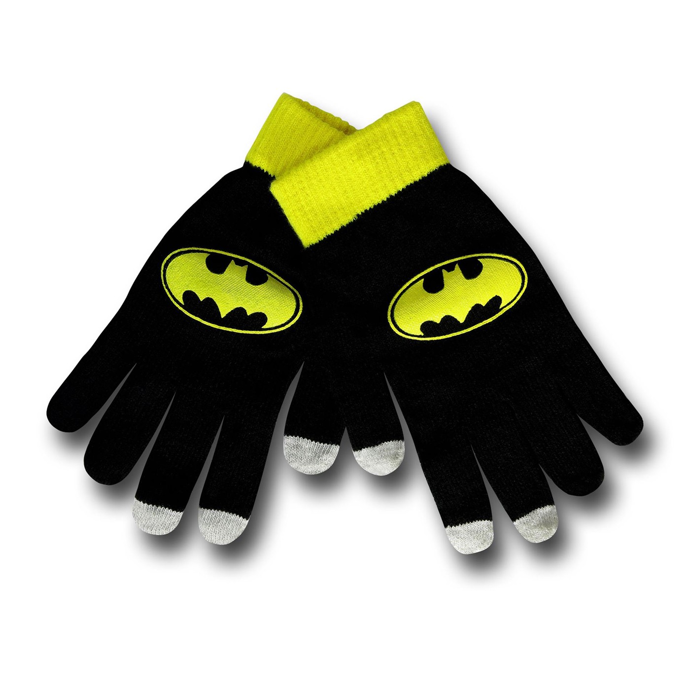 Batman Knit Tech Gloves, Black