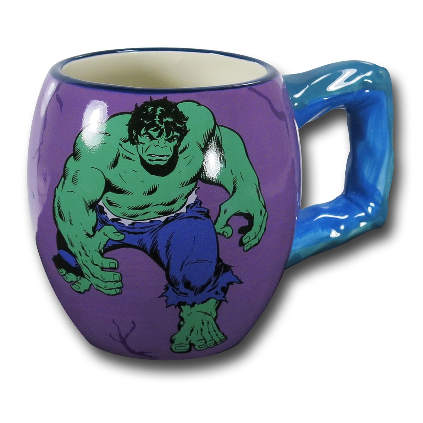 Hulk Retro 15oz Barrel Mug, Purple
