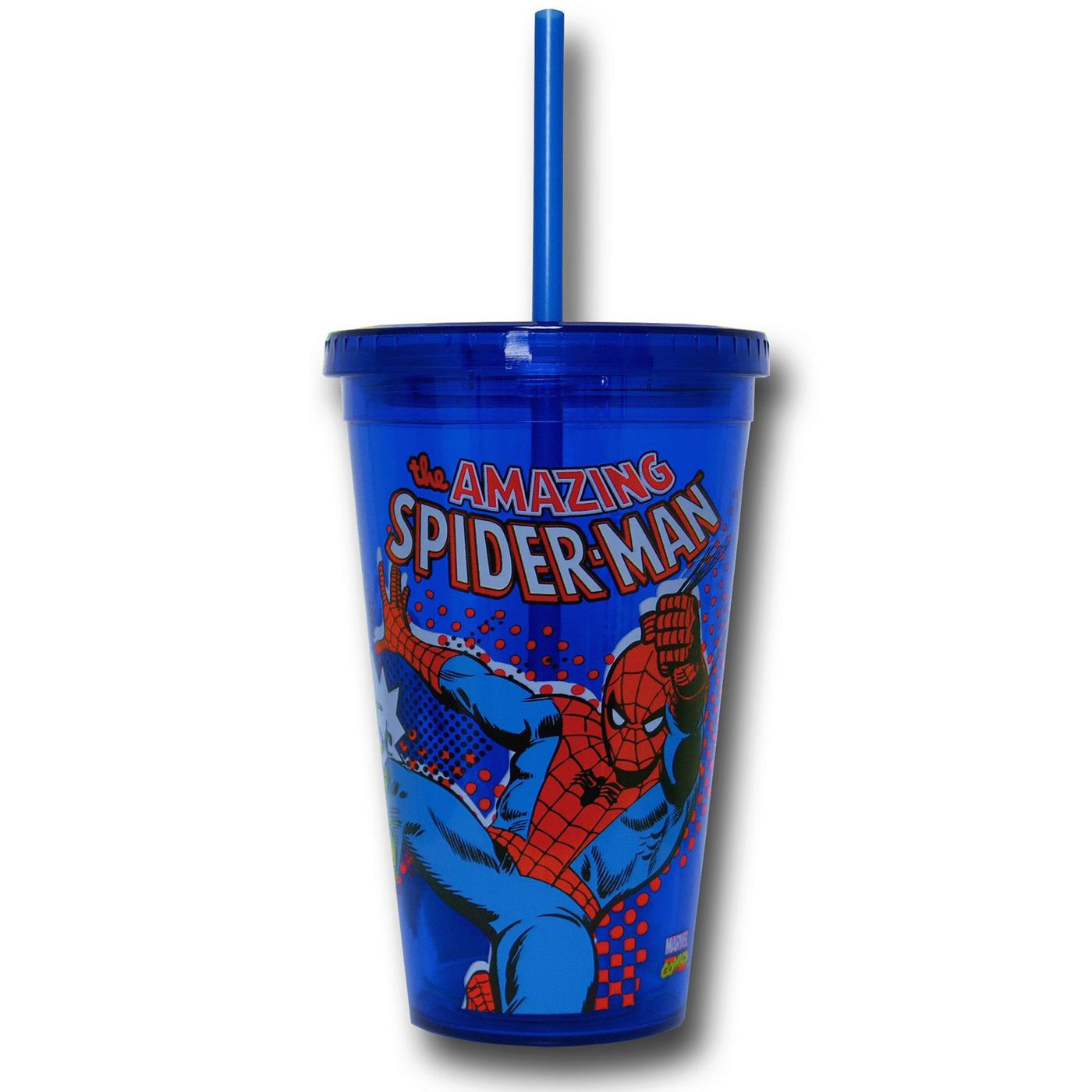 Spiderman Action 16oz Acrylic Cold Cup, Blue