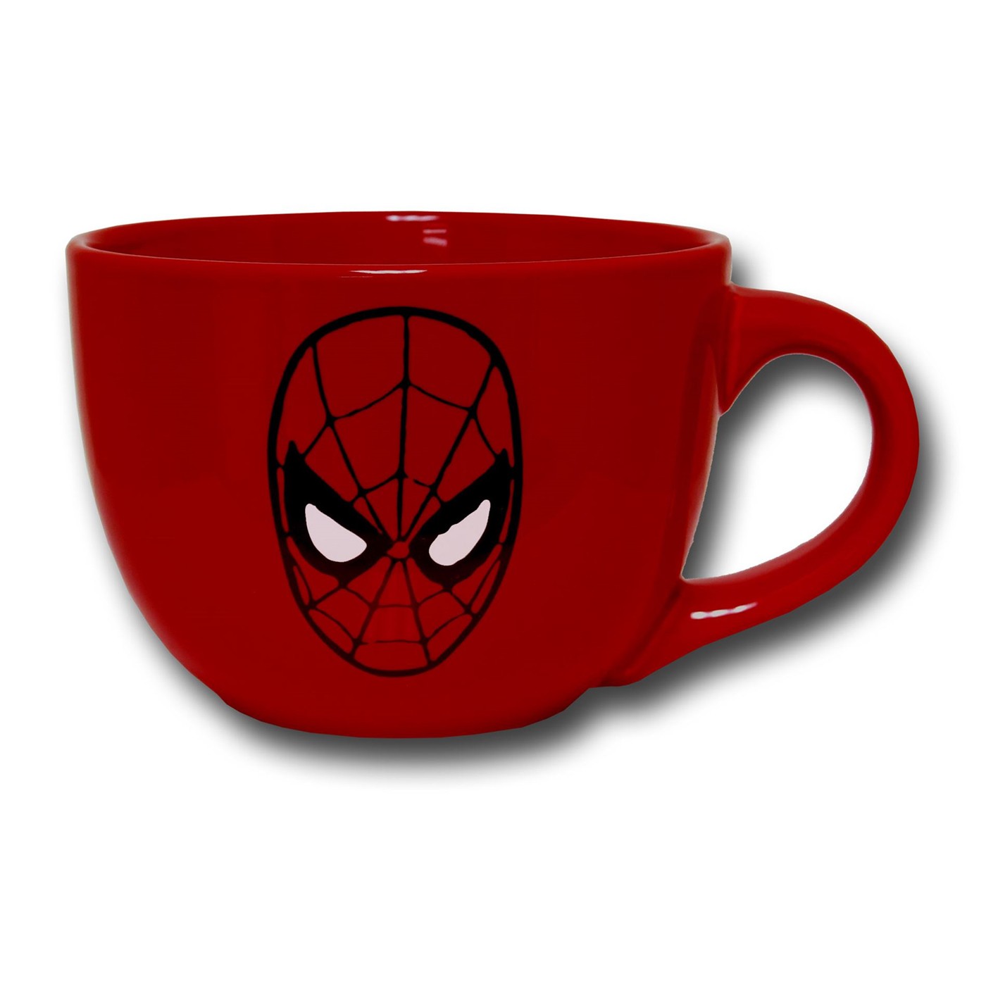 Spiderman Mask 24oz Soup Mug, Red