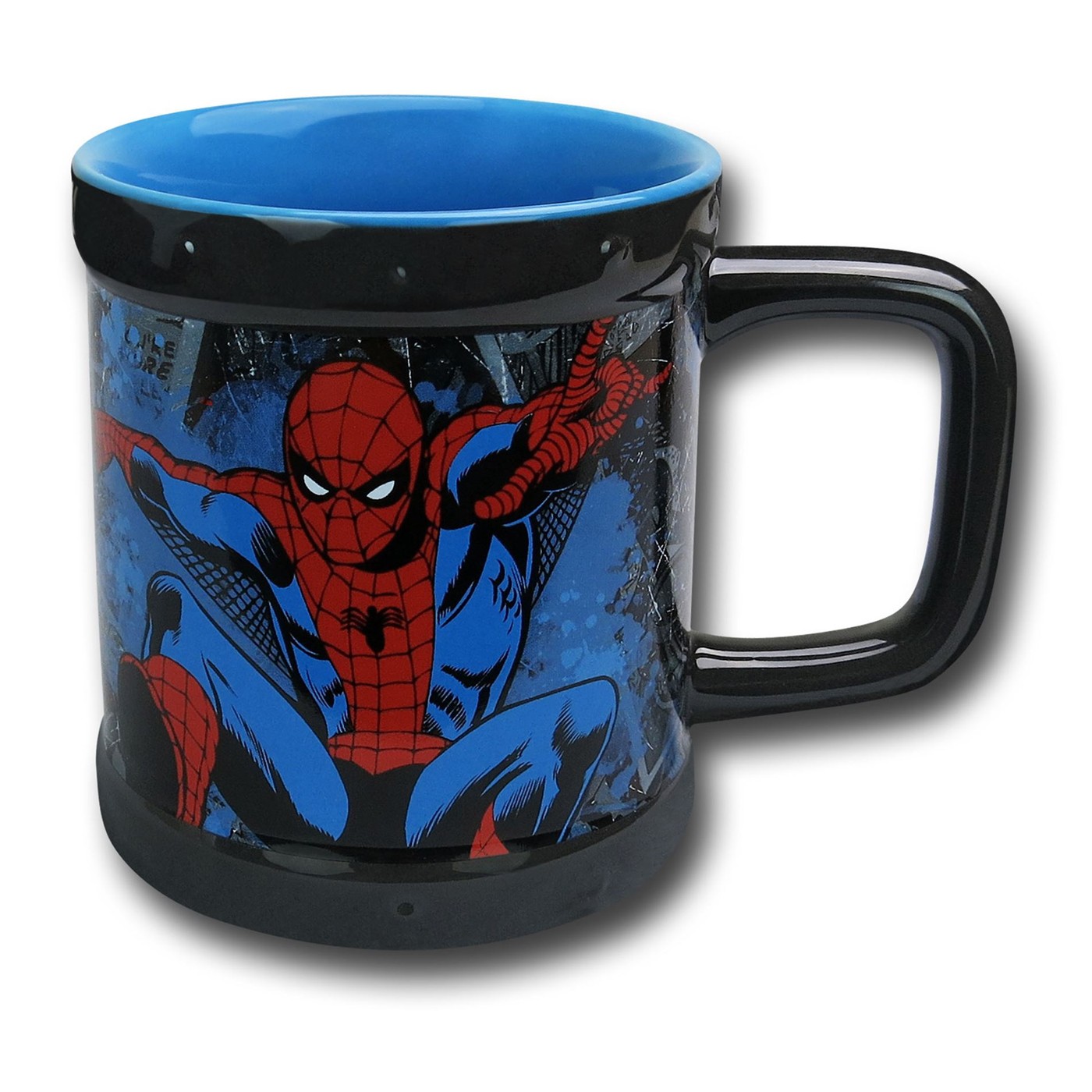 Spiderman Large Stoneware Mug, Black