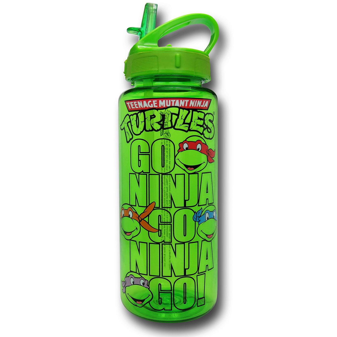 TMNT Go Ninja 25oz Tritan Water Bottle, Green