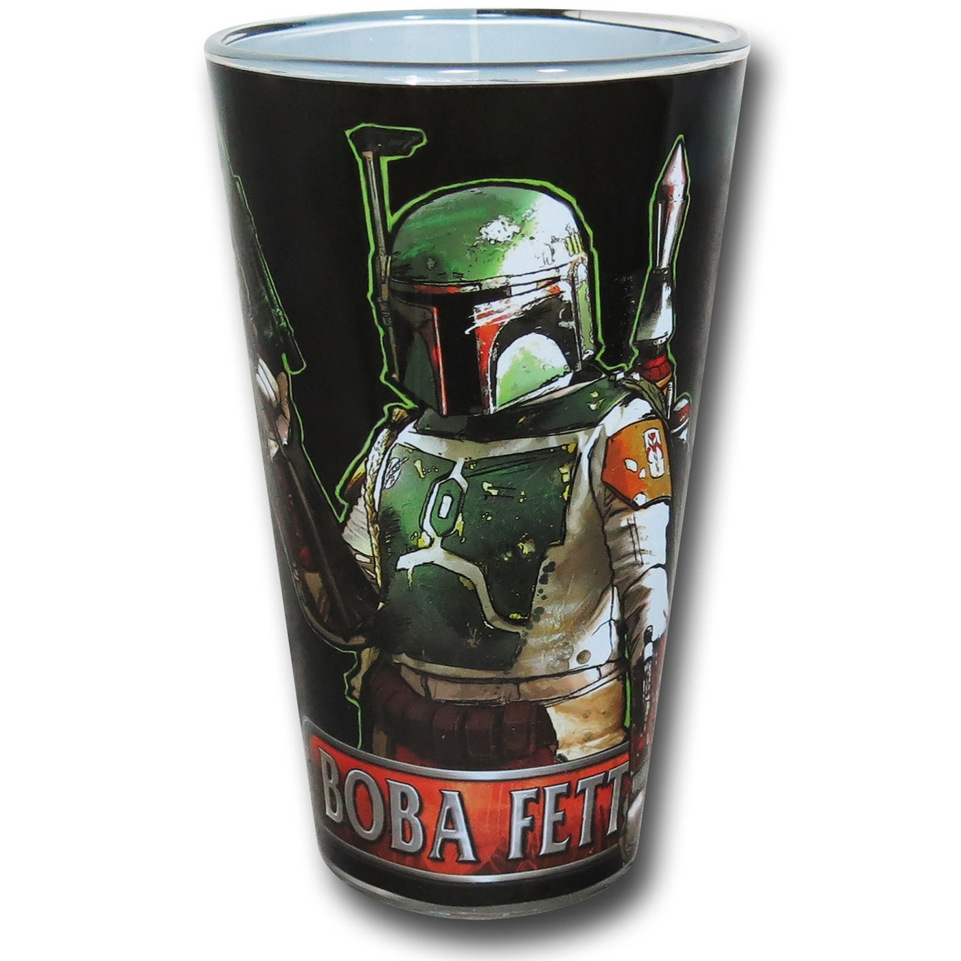 Star Wars Boba Fett 16oz Pint Glass, Green