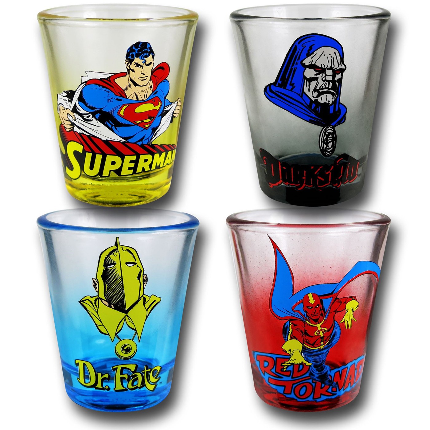 DC SuperFateTornadoSeid Shot Glass Set, Blue
