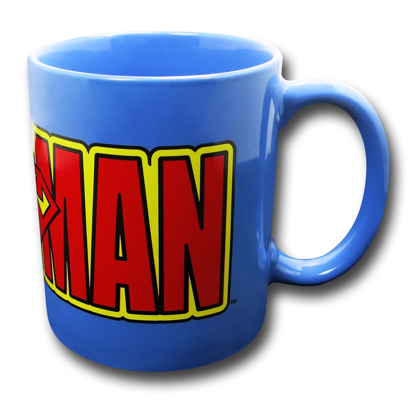 Superman Logo Wrap 12 oz Ceramic Mug, Blue