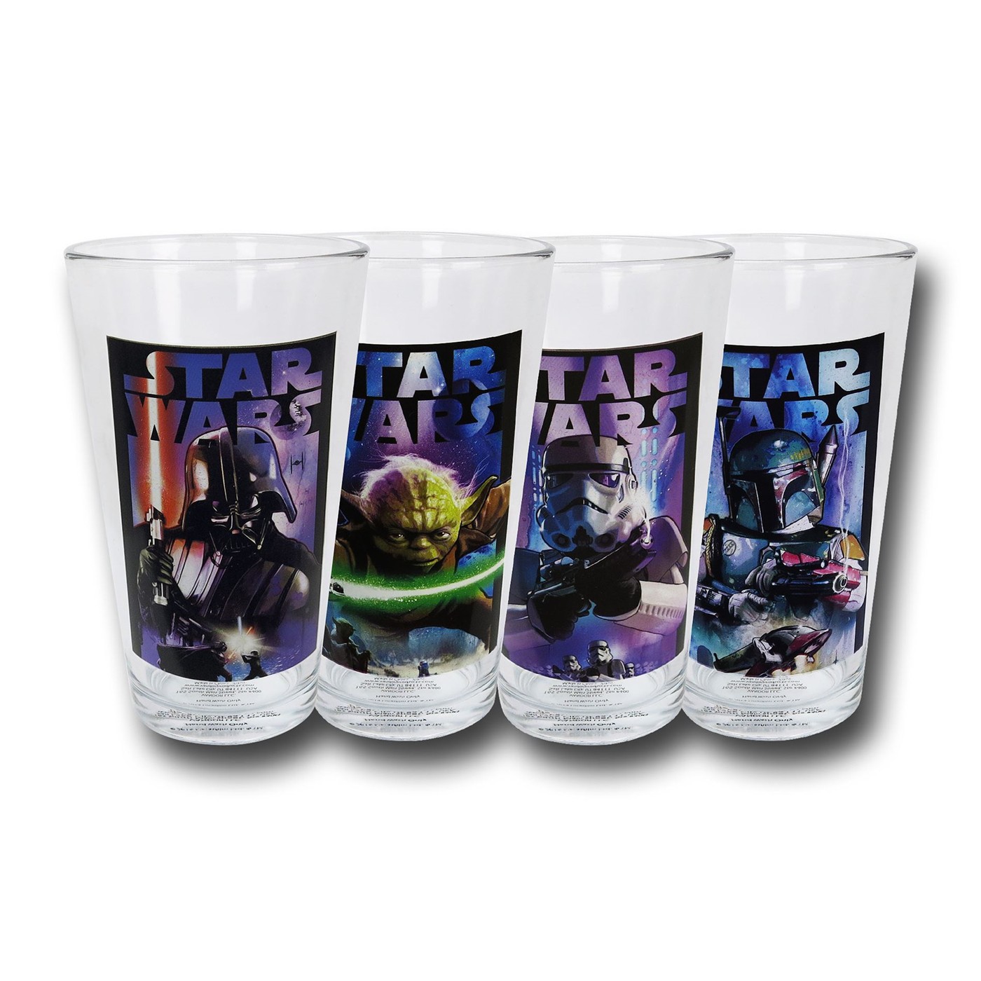 Star Wars Gradient Pint Glass Set, Purple