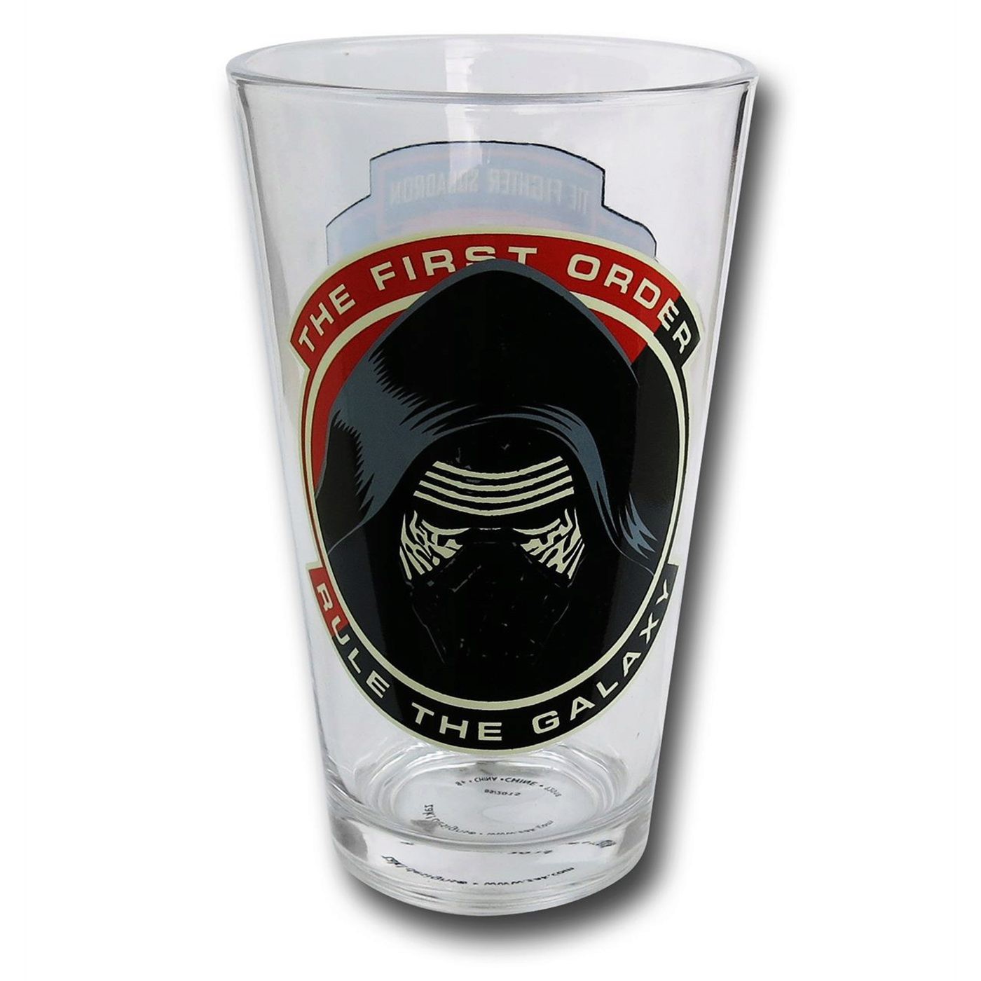 Star Wars Force Awakens Kylo Ren 16 oz Pint Glass, Red
