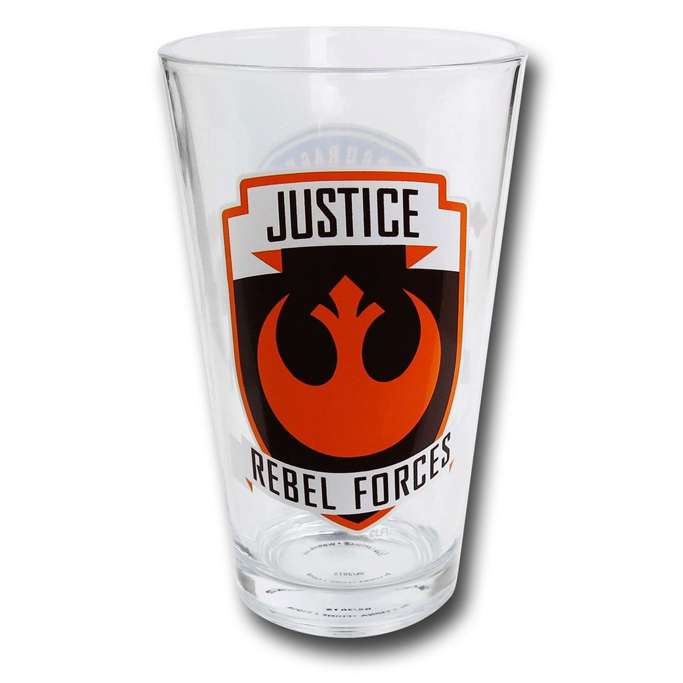 Star Wars Rebel Forces 16 oz Pint Glass, Orange