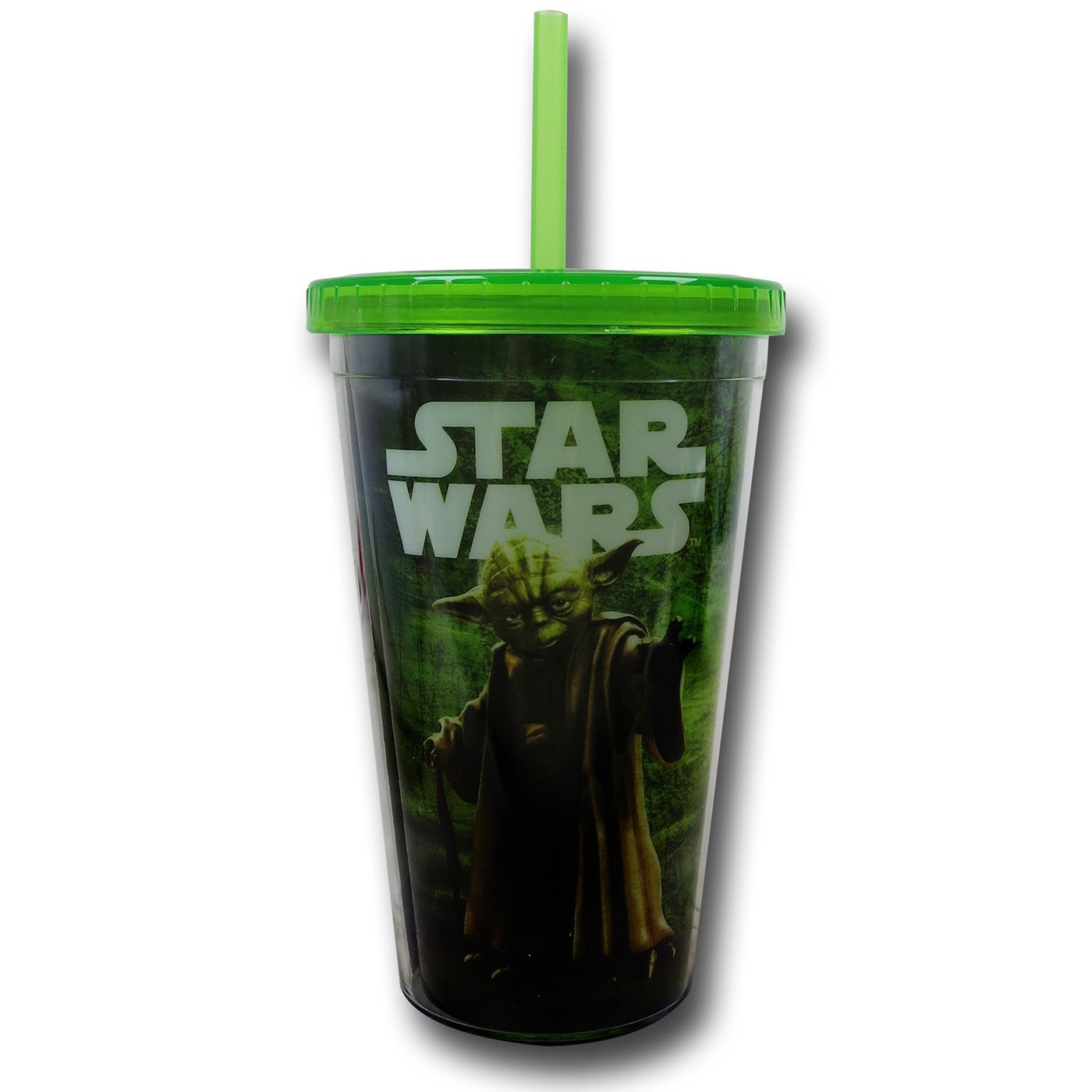 Star Wars Rebel Yoda 18oz Acrylic Cold Cup, Green