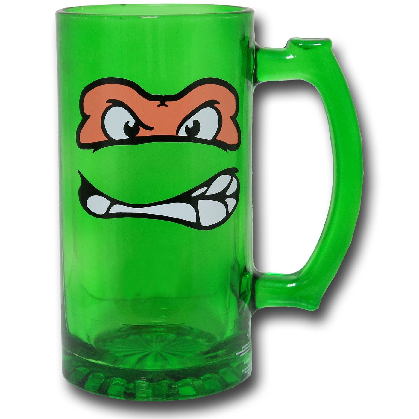 TMNT Growl Green Glass Stein, Green