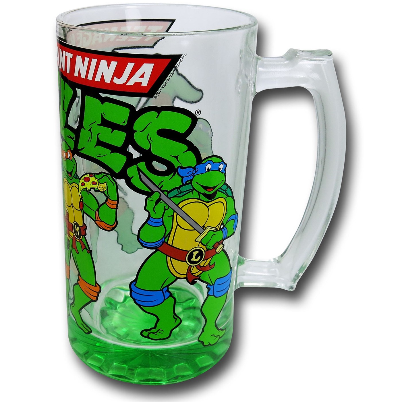 TMNT Oversized Glass Beer Mug, Green