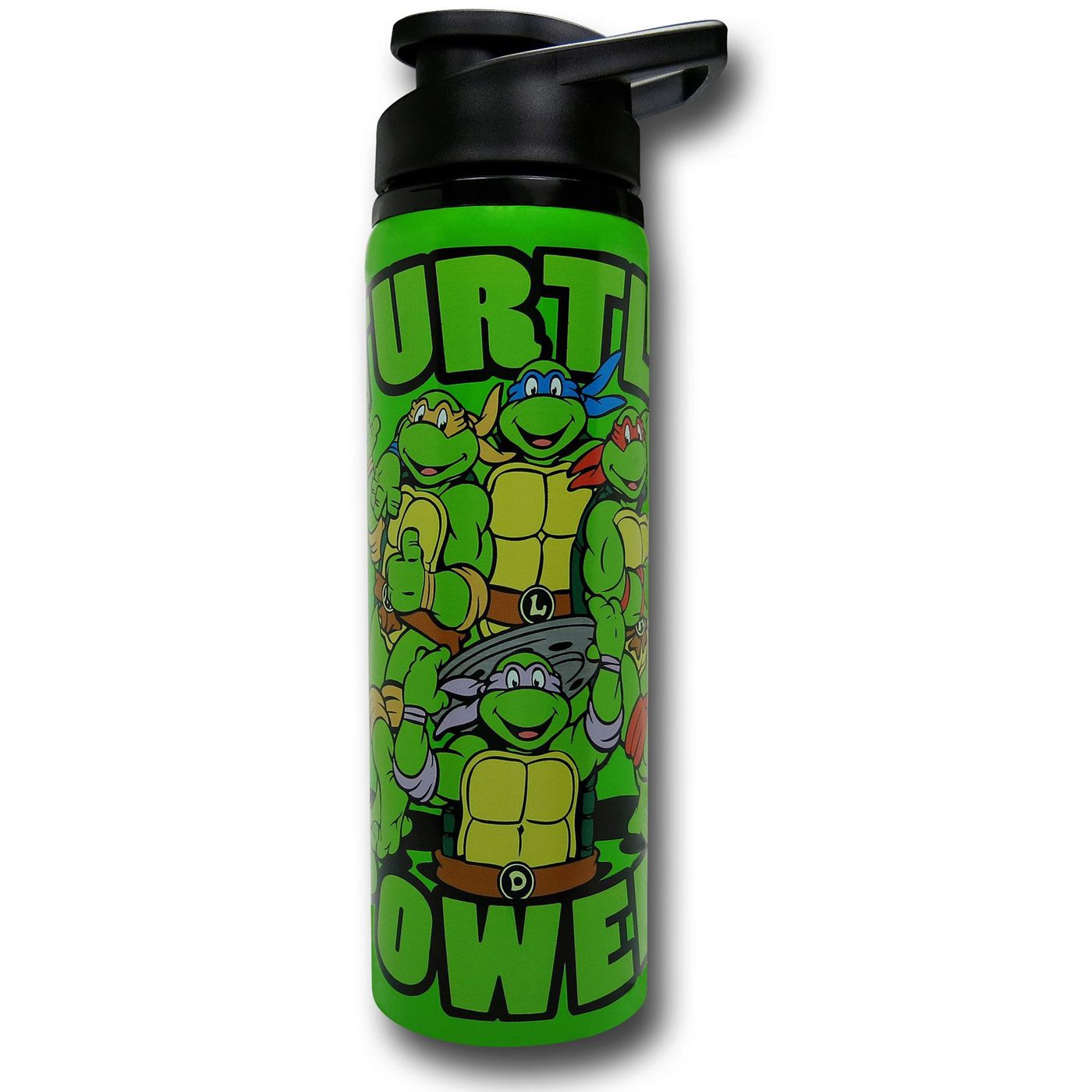 TMNT Turtle Power 25oz Stainless Steel Water Bottle, Green