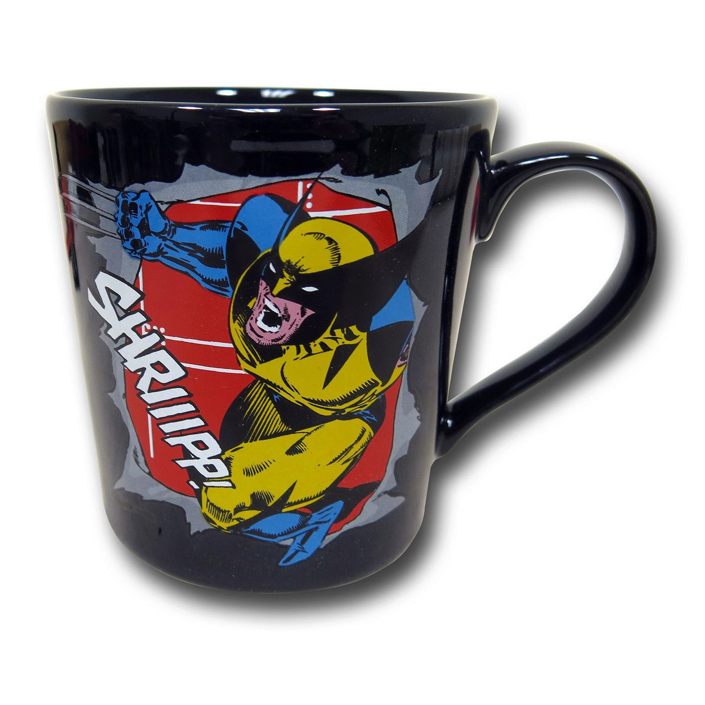 Wolverine Logo Rim 12oz Ceramic Mug, Black