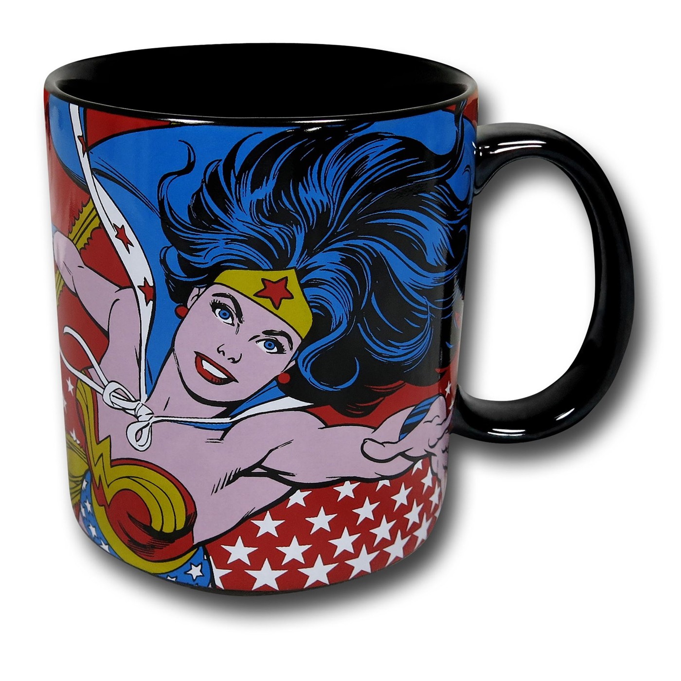 Wonder Woman Image & Symbol Mug, Red