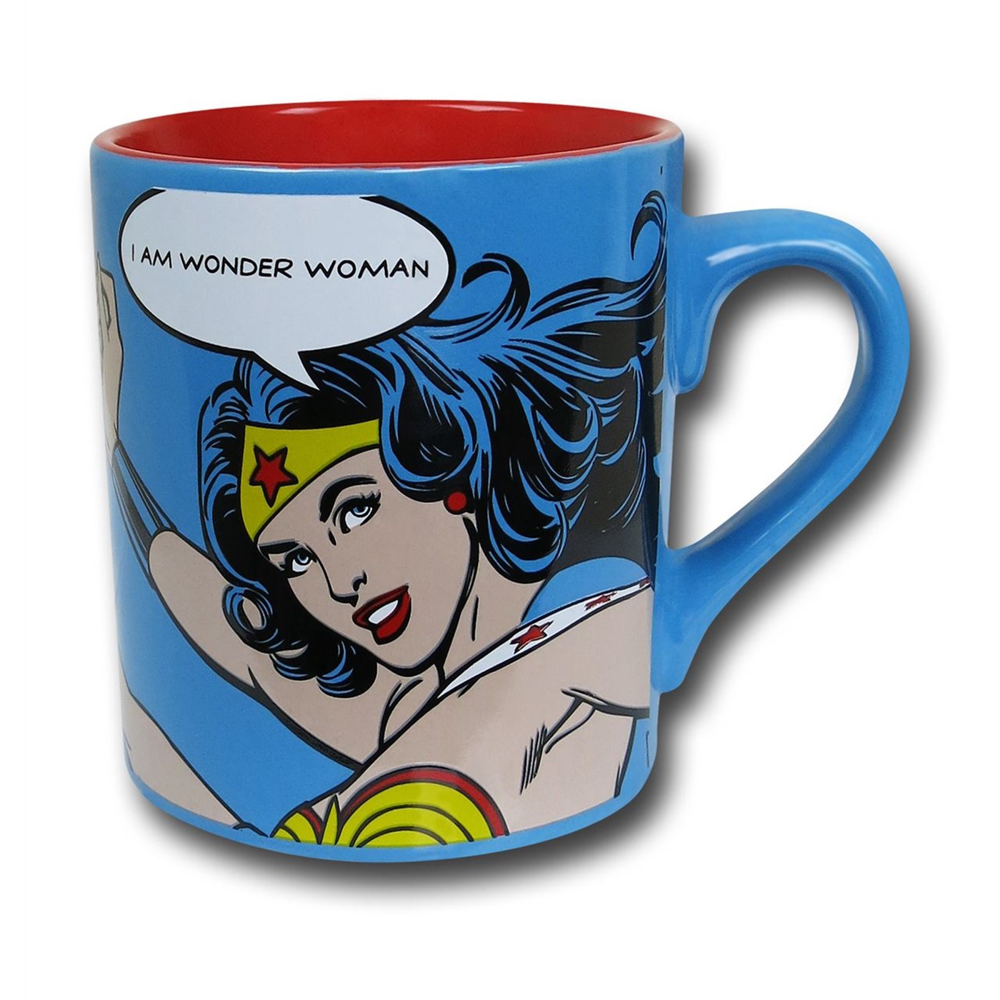 Wonder Woman I Am 14oz Ceramic Mug, Blue