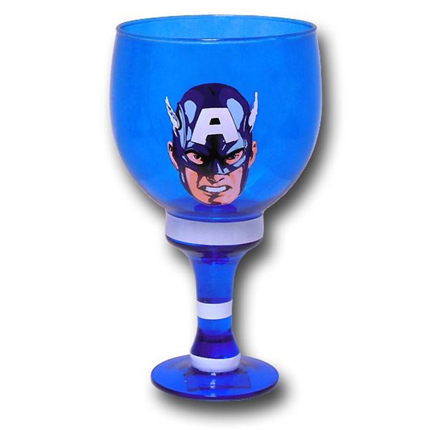 Captain America Shield and Image Goblet, Blue