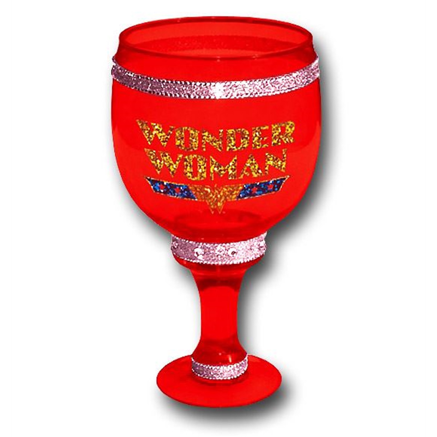 Wonder Woman Red Bling Goblet