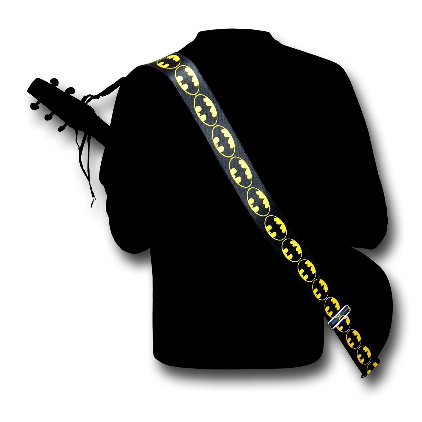 Batman Symbols Guitar Strap, Black