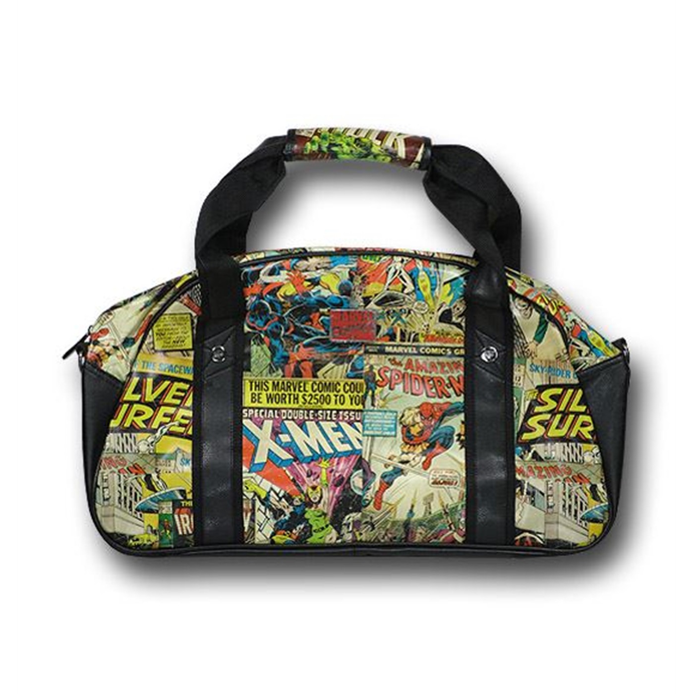 Marvel Classic Cover Mosaic Gym Bag, Black