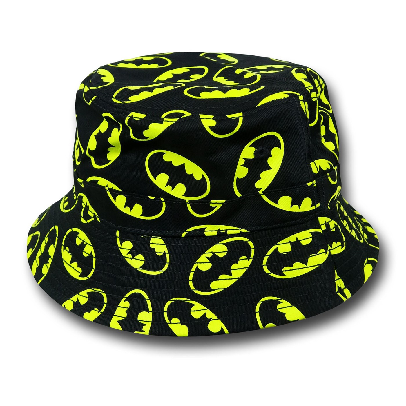 Batman All-Over Print Symbol Bucket Hat, Black