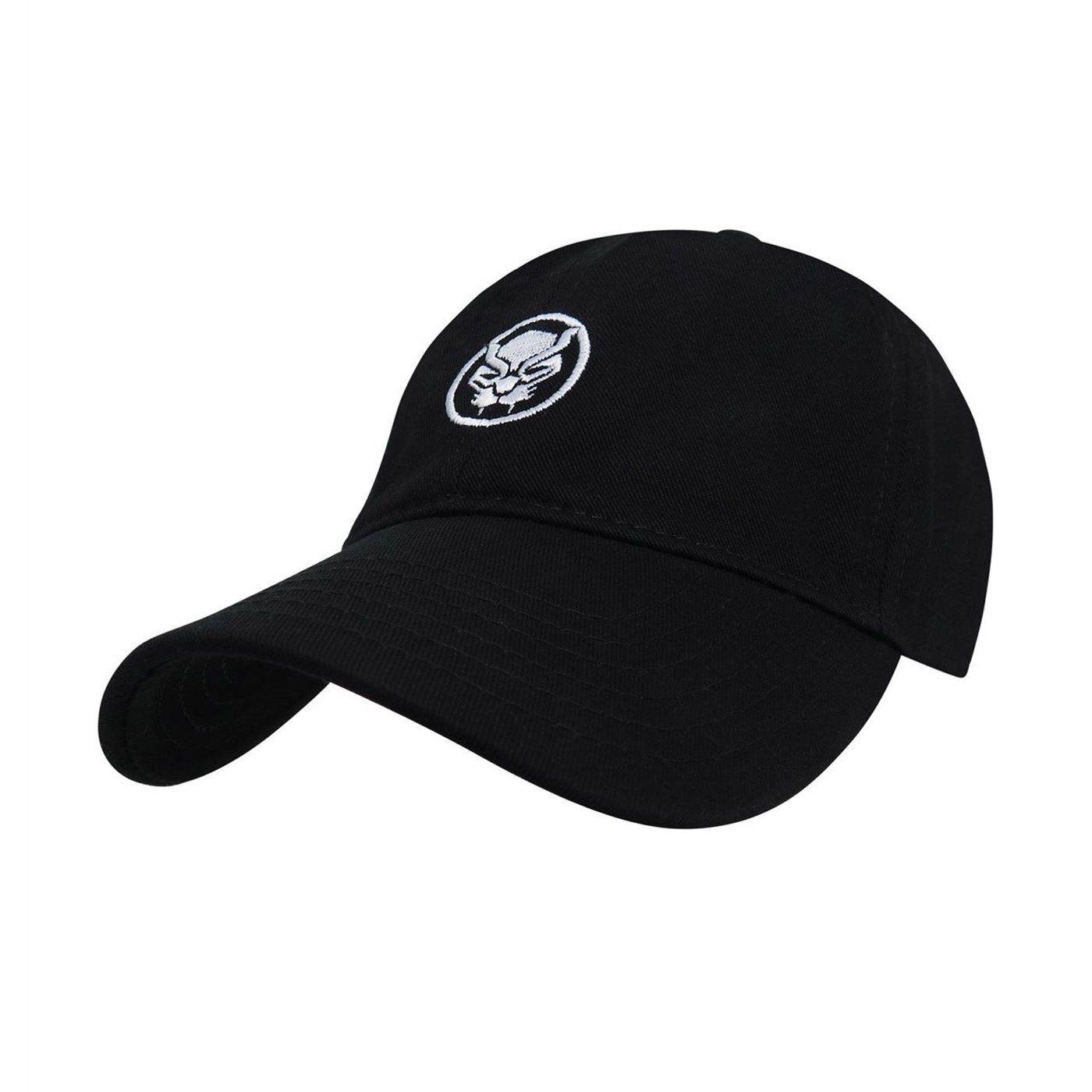 Black Panther Logo Adjustable Low Profile Hat, Black